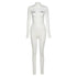 Autumn And Winter Women's Embroidered Tight-fitting Fashion Sports Jumpsuit